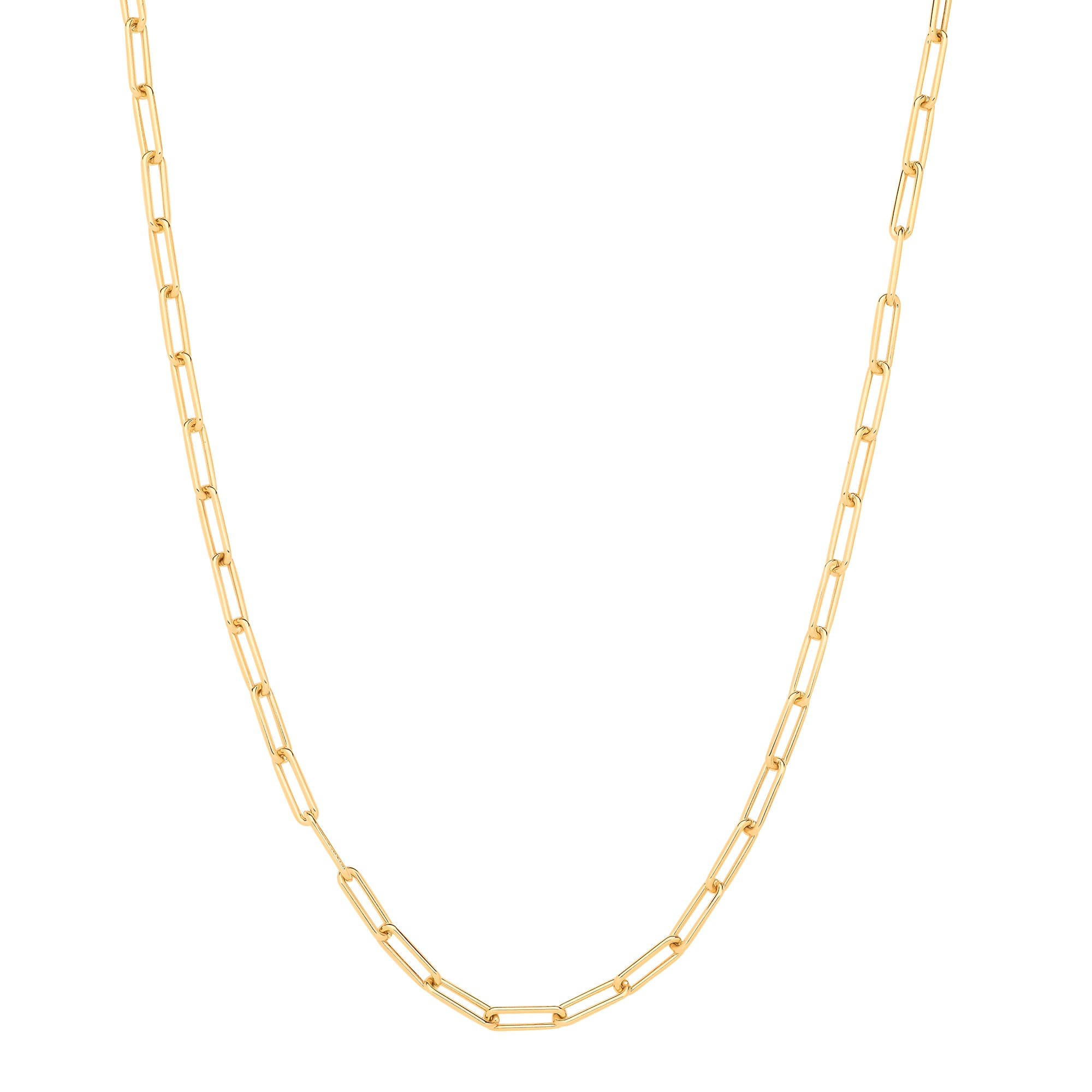 9ct Yellow Gold Paperclip 4.6mm Necklace/Bracelet