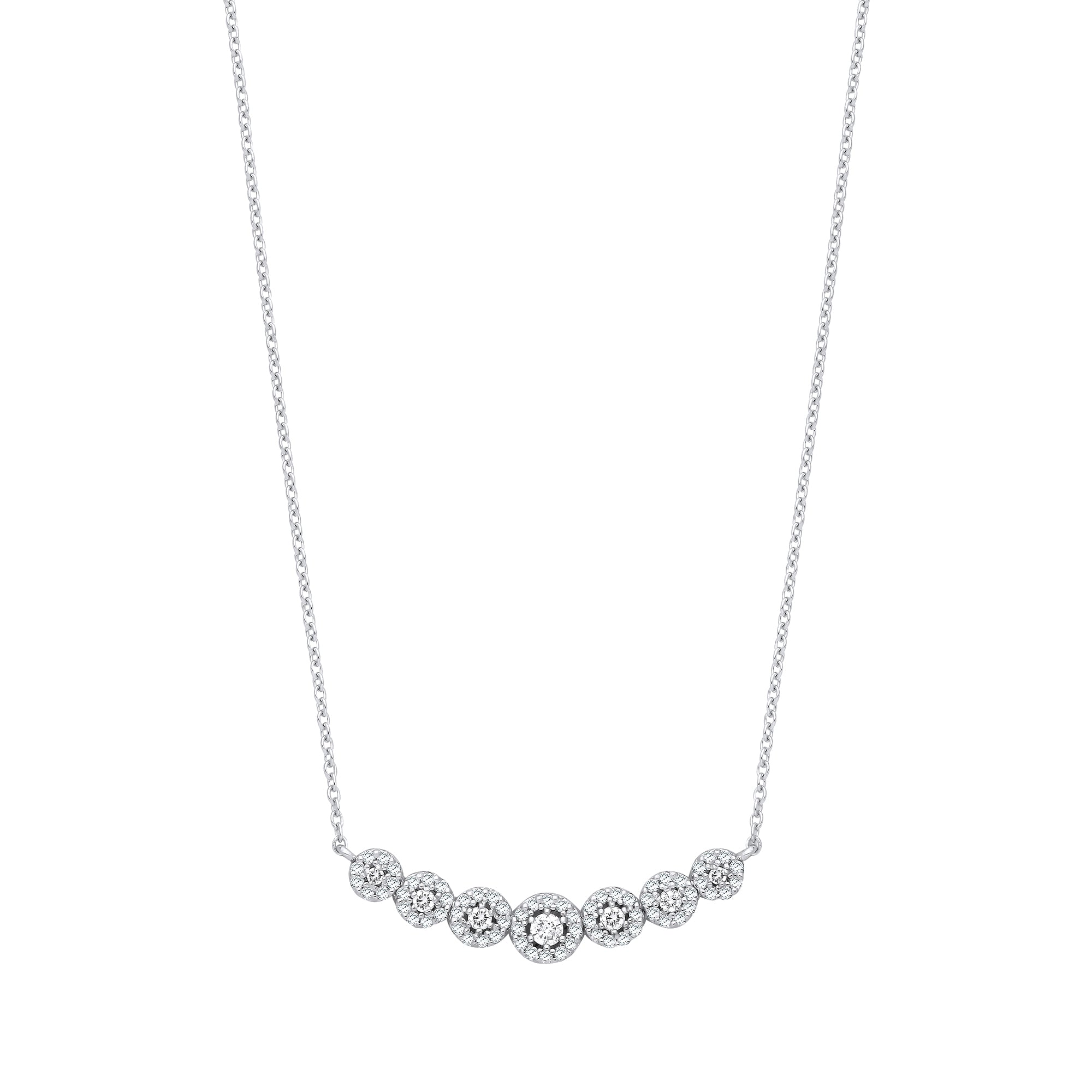 18ct White Gold 0.50ct Diamond Necklace