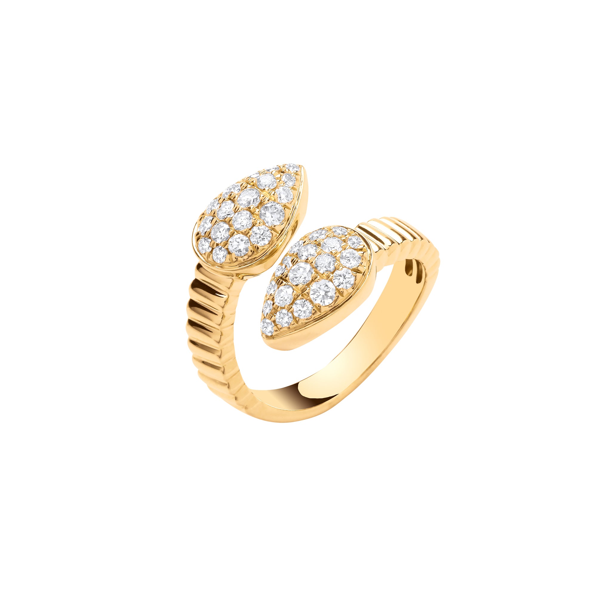 9ct Yellow Gold Serpent Fancy 0.70ct Diamond Ring