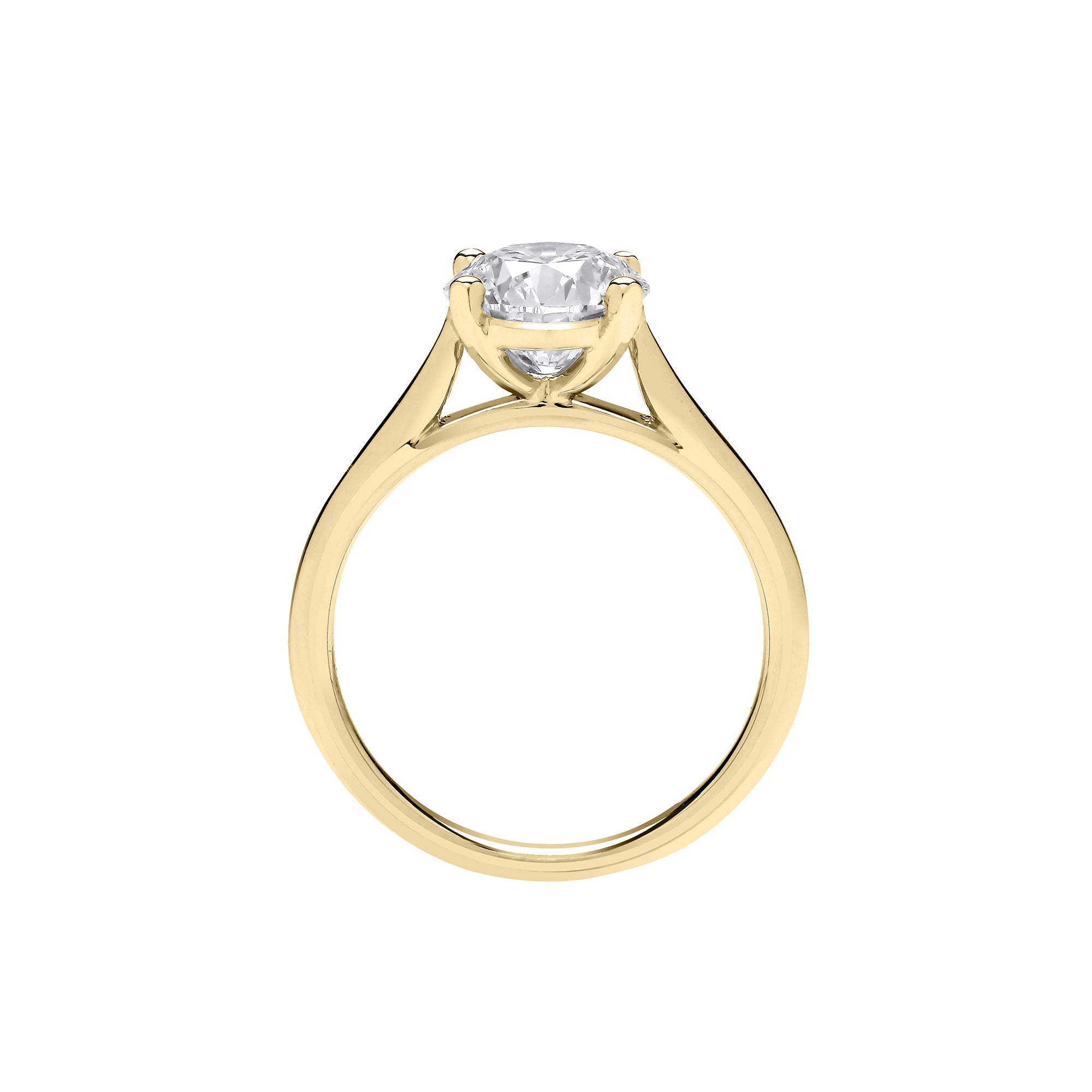 18ct Yellow Gold 2.00ct Solitaire Lab Grown Diamond Ring IGI Certified