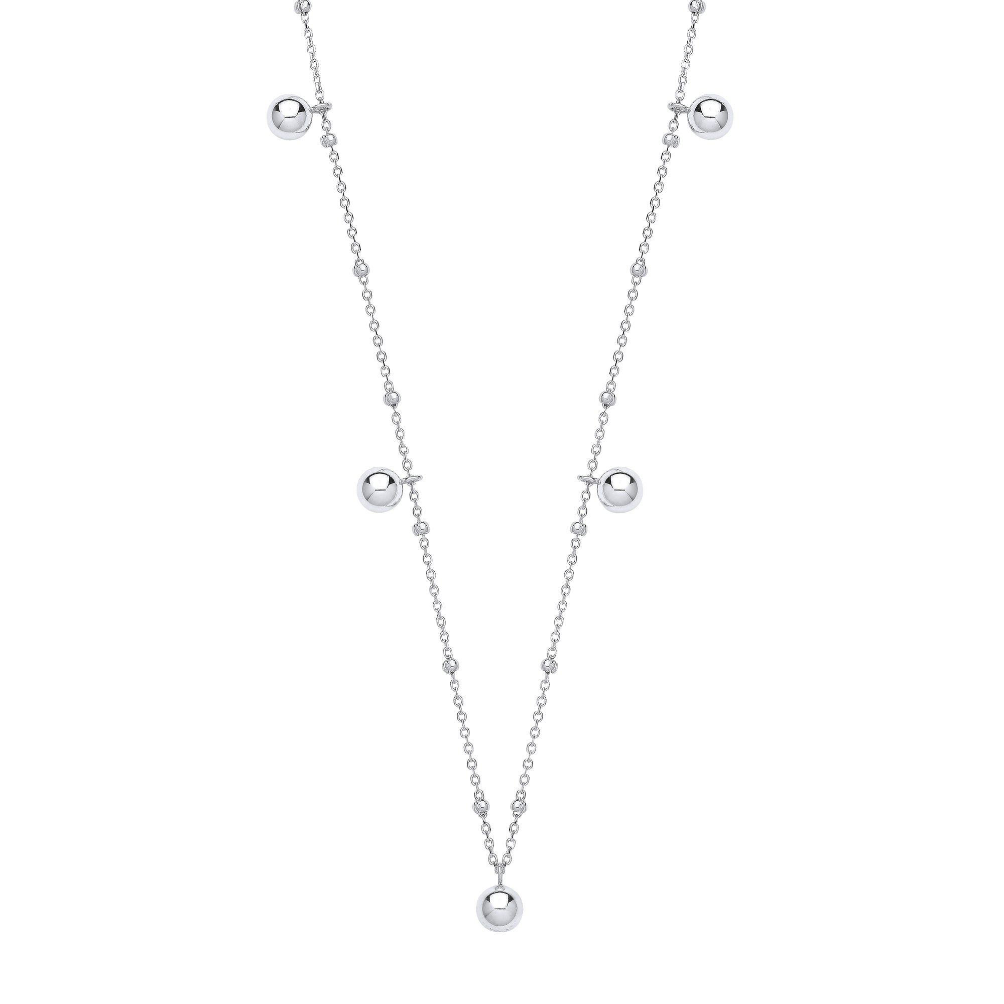 925 Sterling Silver Ball Necklace