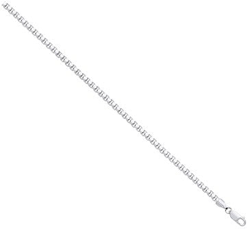 925 Sterling Silver 4mm Box Chain / Bracelet