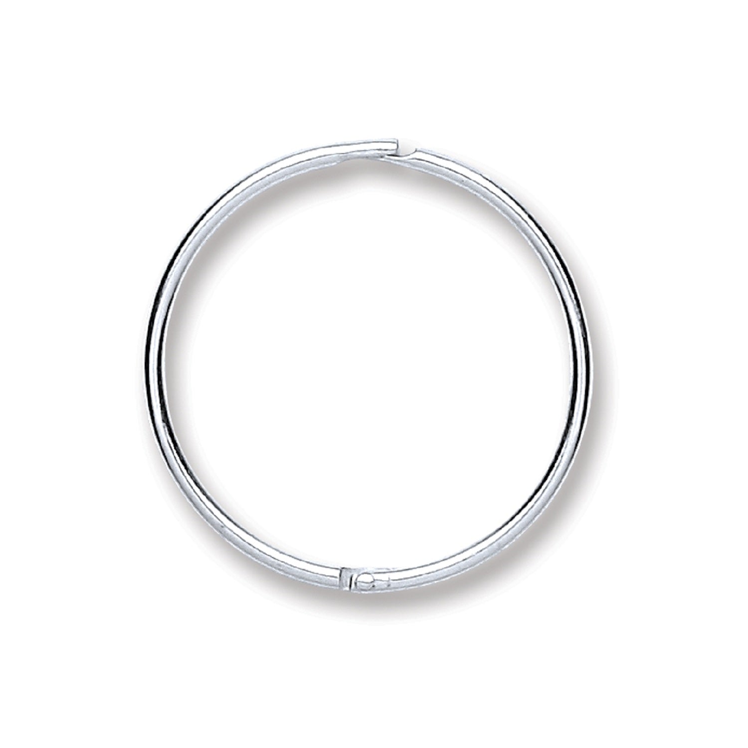 925 Sterling Silver 16mm Plain Hinged Sleepers