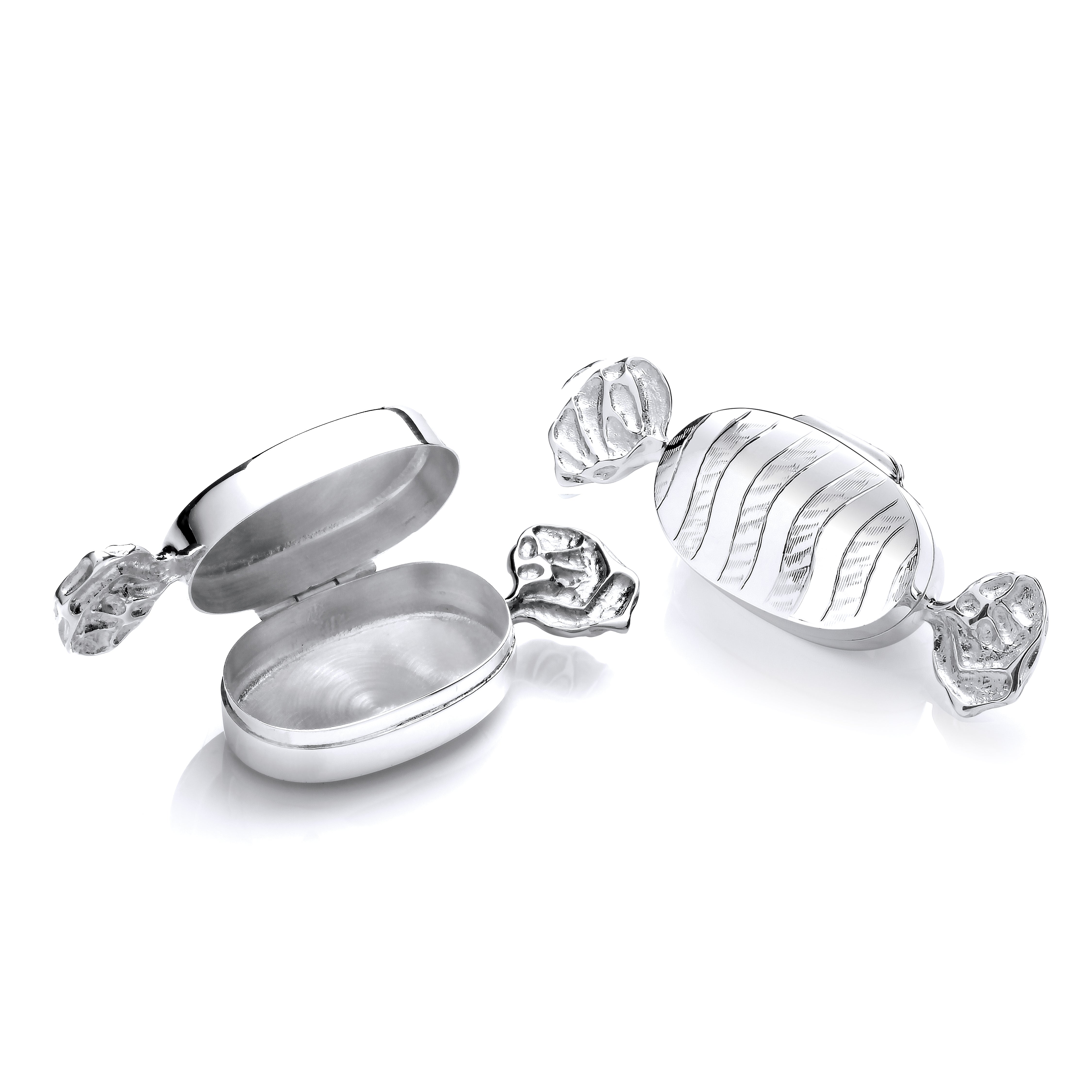 925 Sterling Silver Trinket (Pill) Sweet Bonbon Box