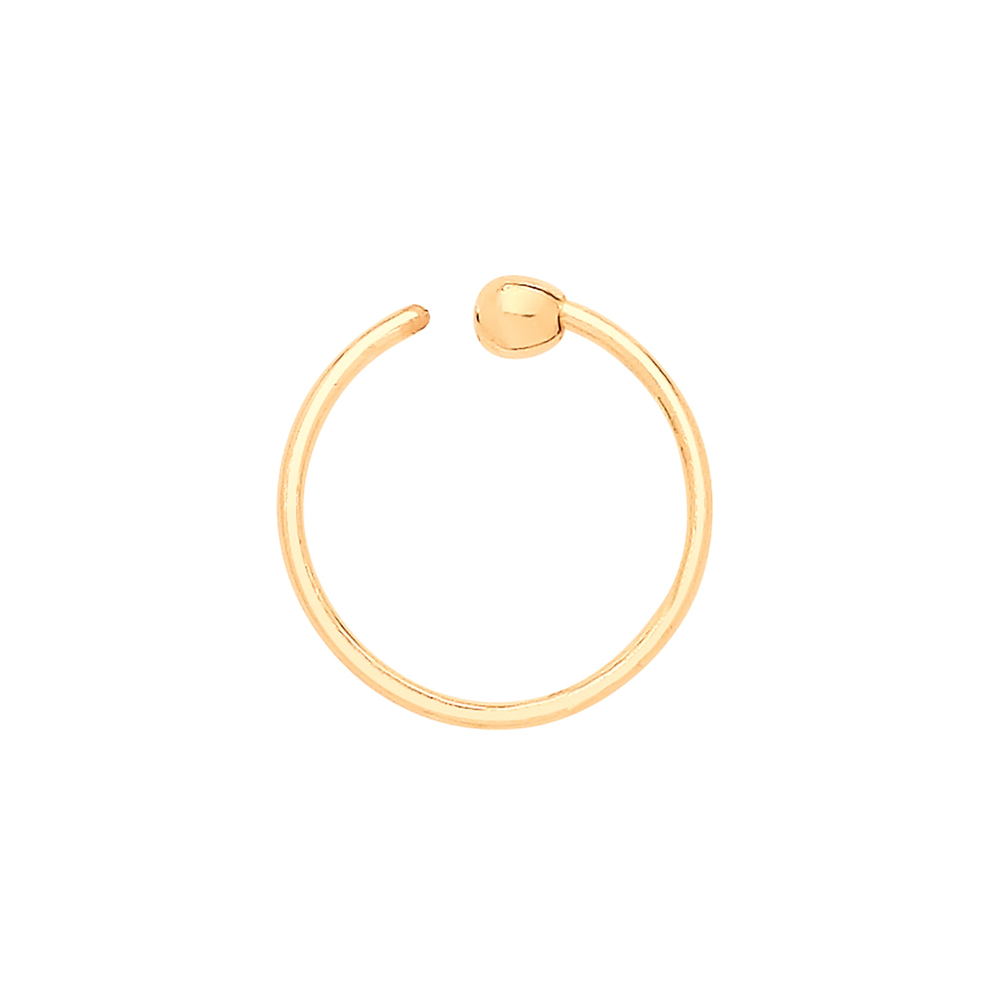 9ct Yellow Gold Nose Hoop
