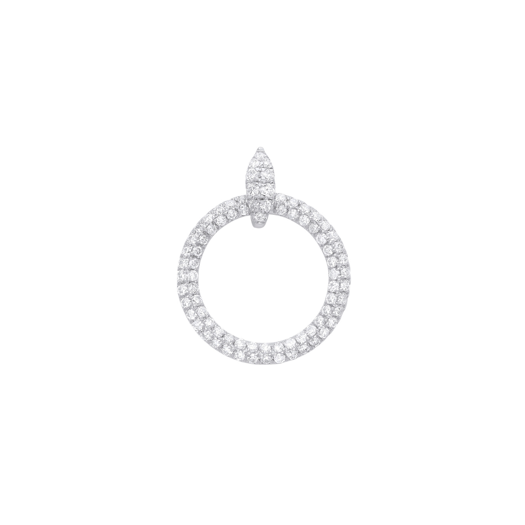 9ct White Gold 0.60ct Circle of Life Diamond Pendant