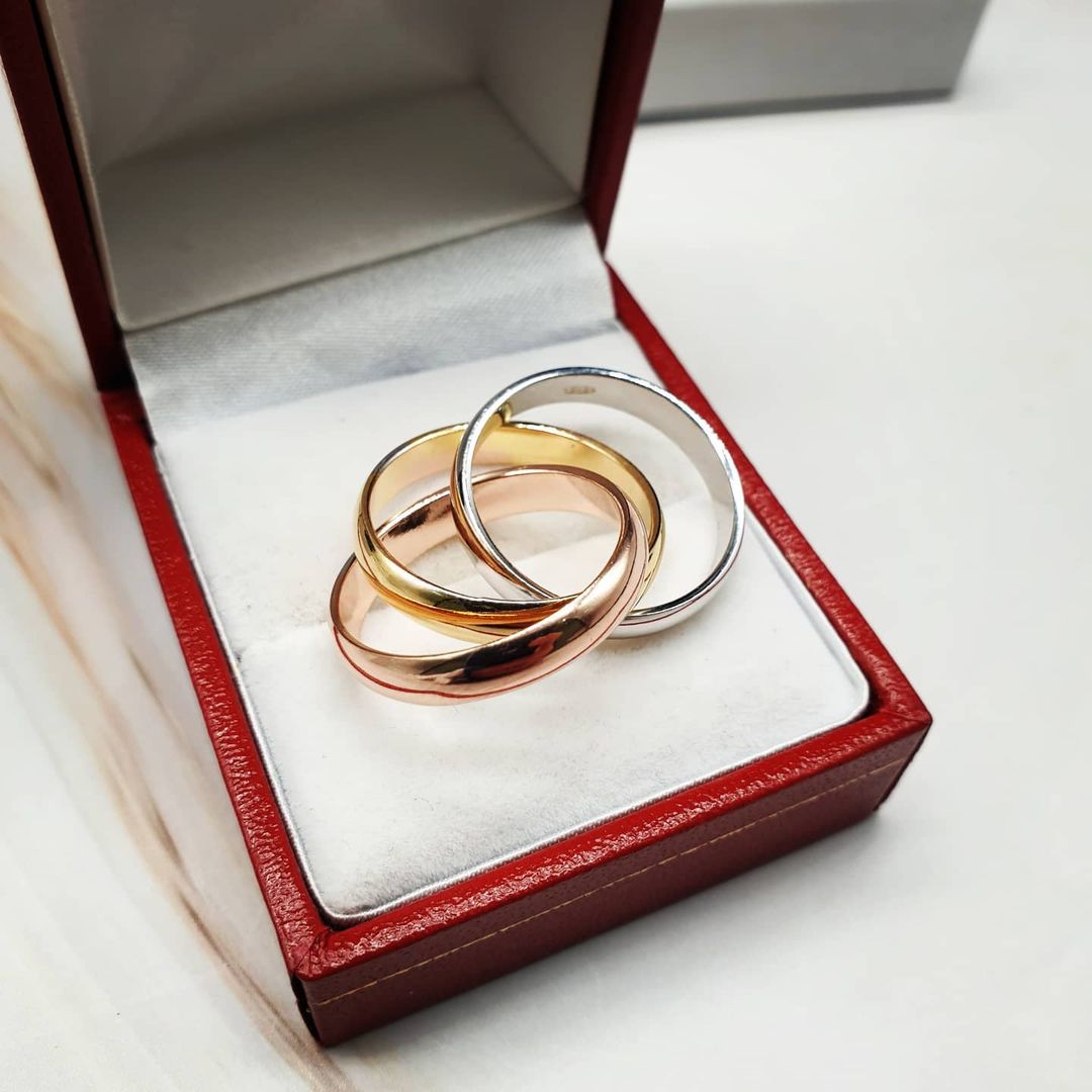 925 Sterling Silver Russian Wedding Ring