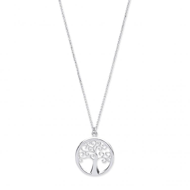 925 Sterling Silver Tree of Life Necklace 16" extends to 18"