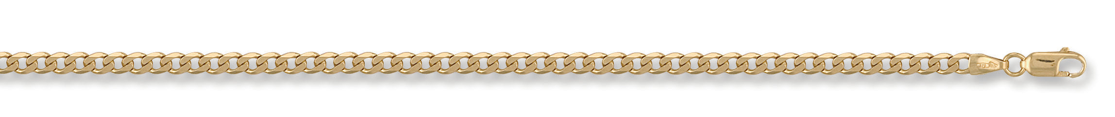 9ct Yellow Gold 3.8mm Curb Chain
