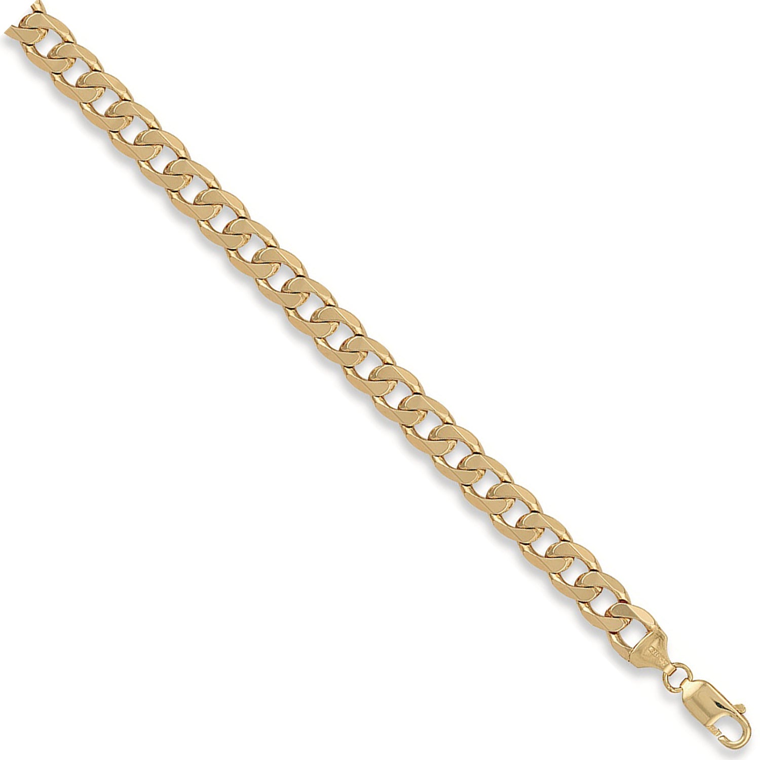 9ct Yellow Gold 9.5mm Curb Chain