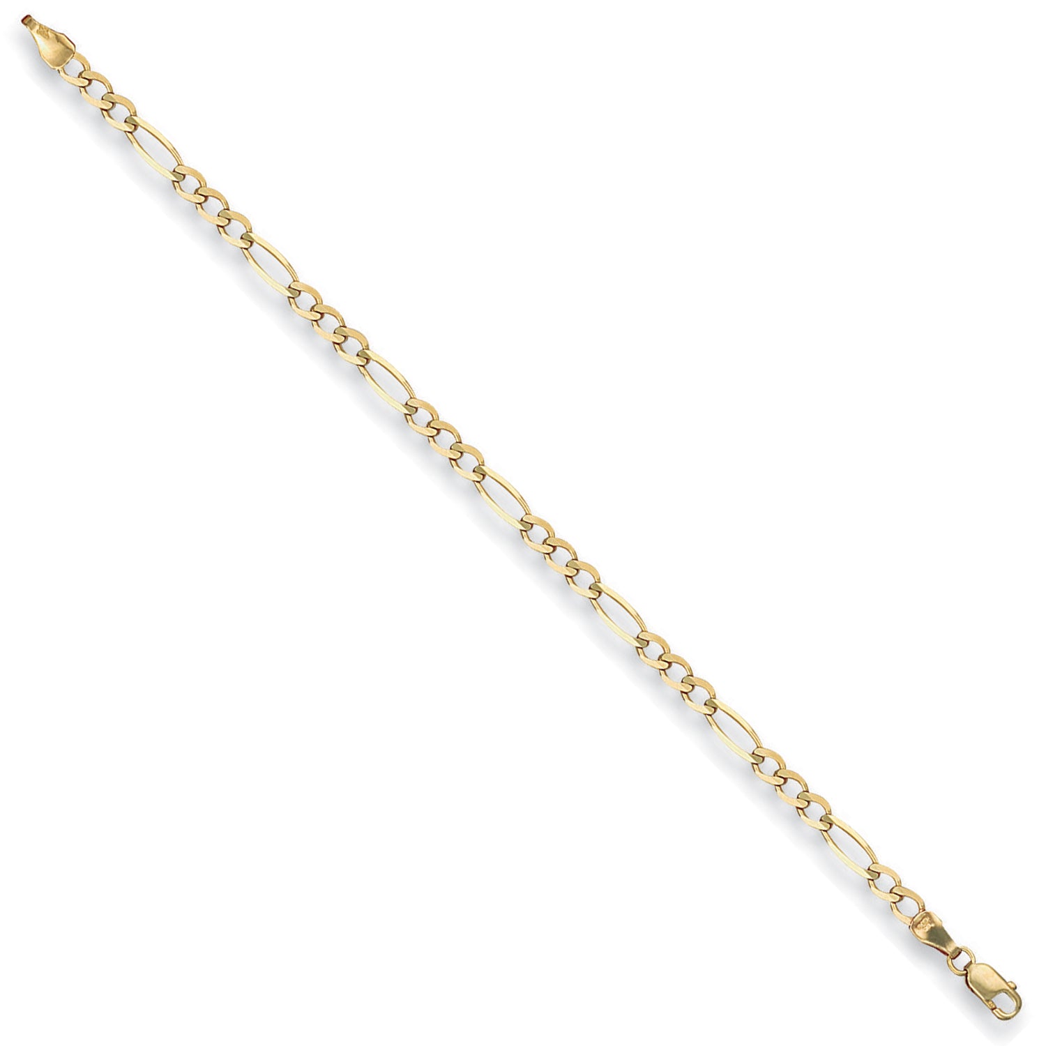 9ct Yellow Gold 3.5mm Economy Figaro Chain