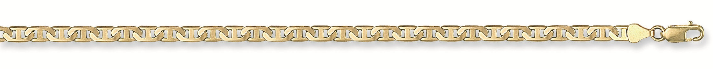 9ct Yellow Gold 4.4mm Flat Anchor Chain