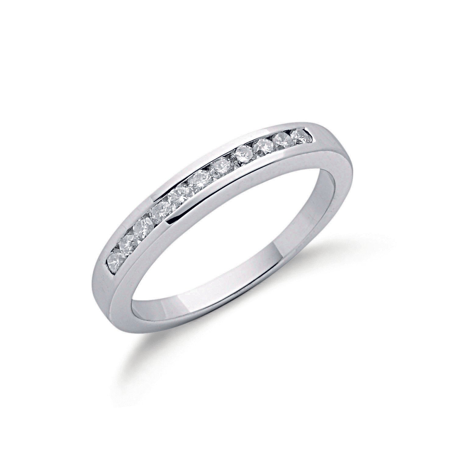 9ct White Gold 0.25ct Diamond Eternity Ring