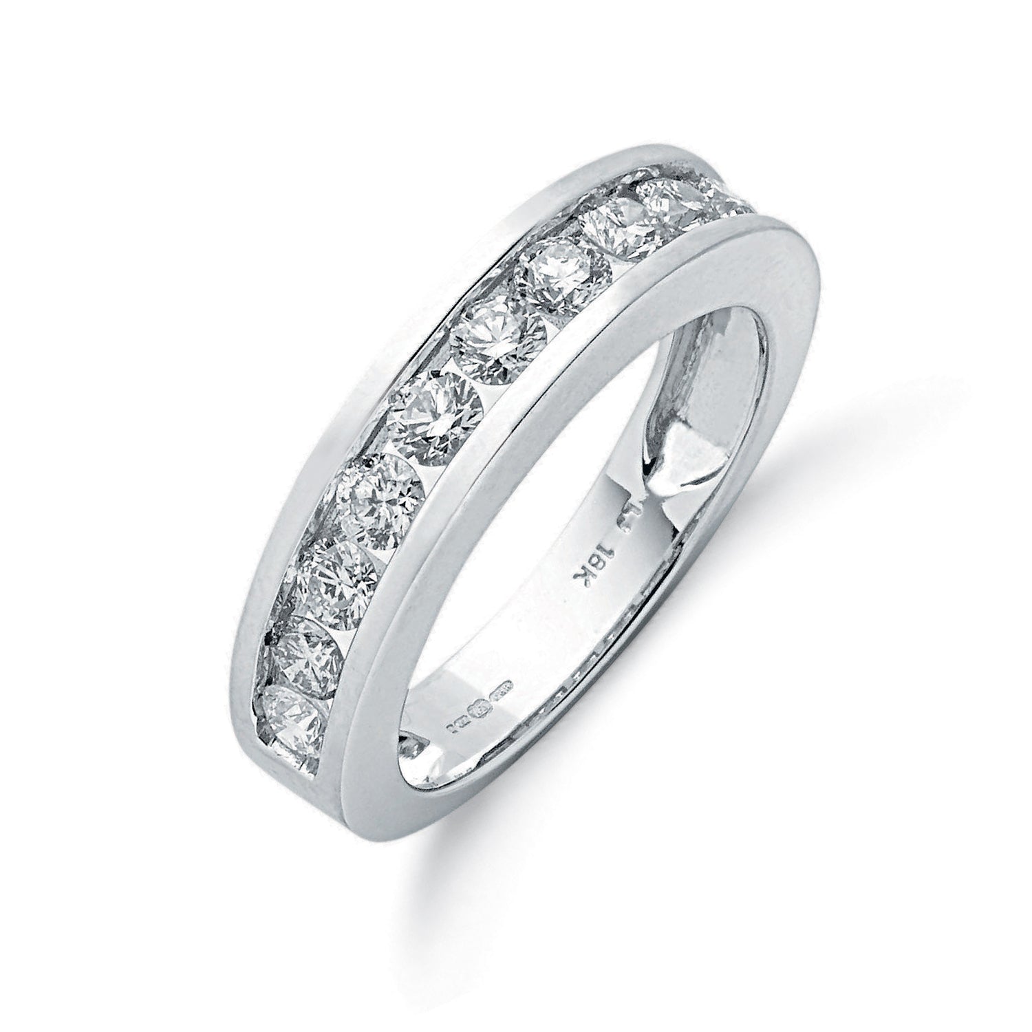 18ct White Gold 1.00ct Diamond Eternity Ring