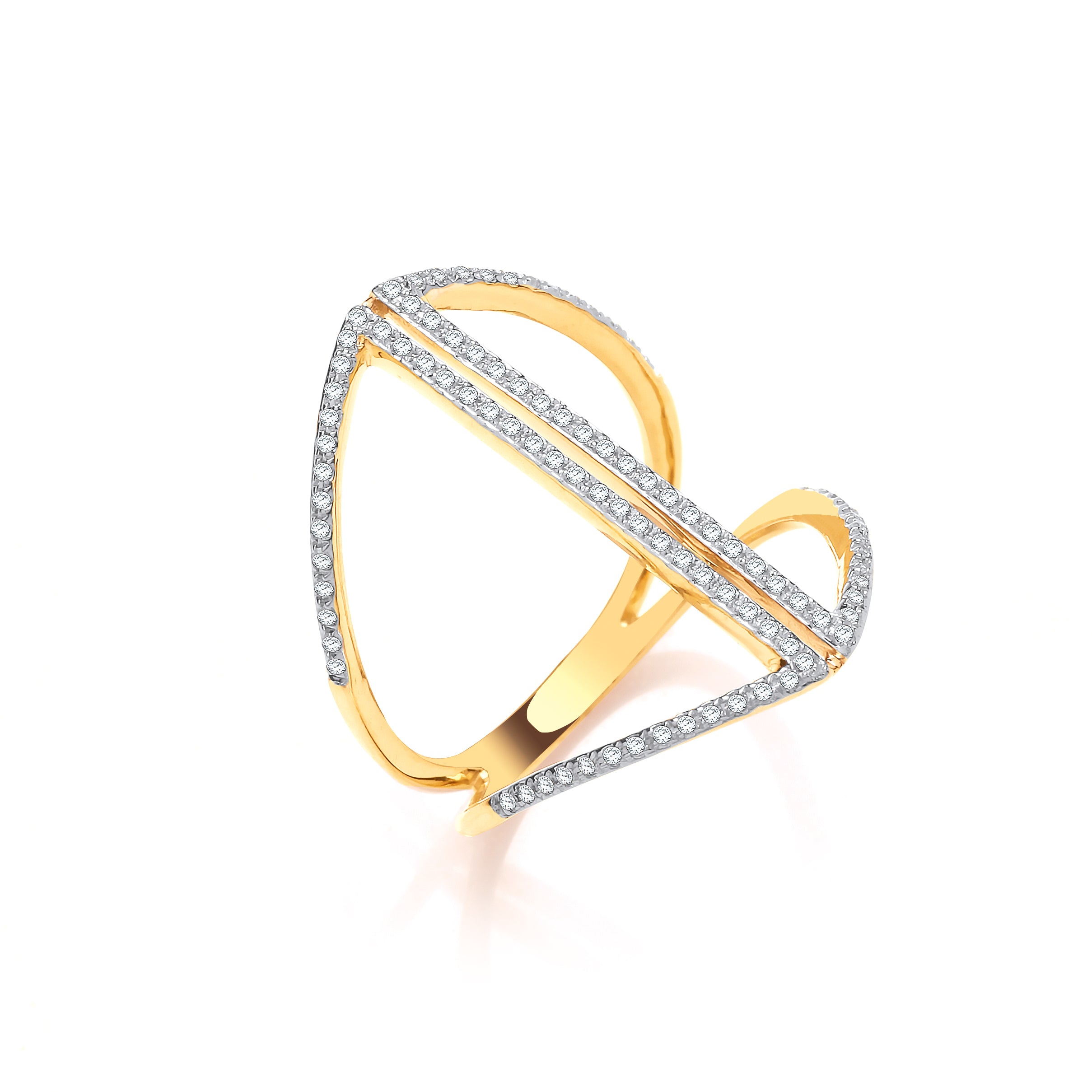 9ct Yellow Gold 0.20ct Diamond Dress Ring