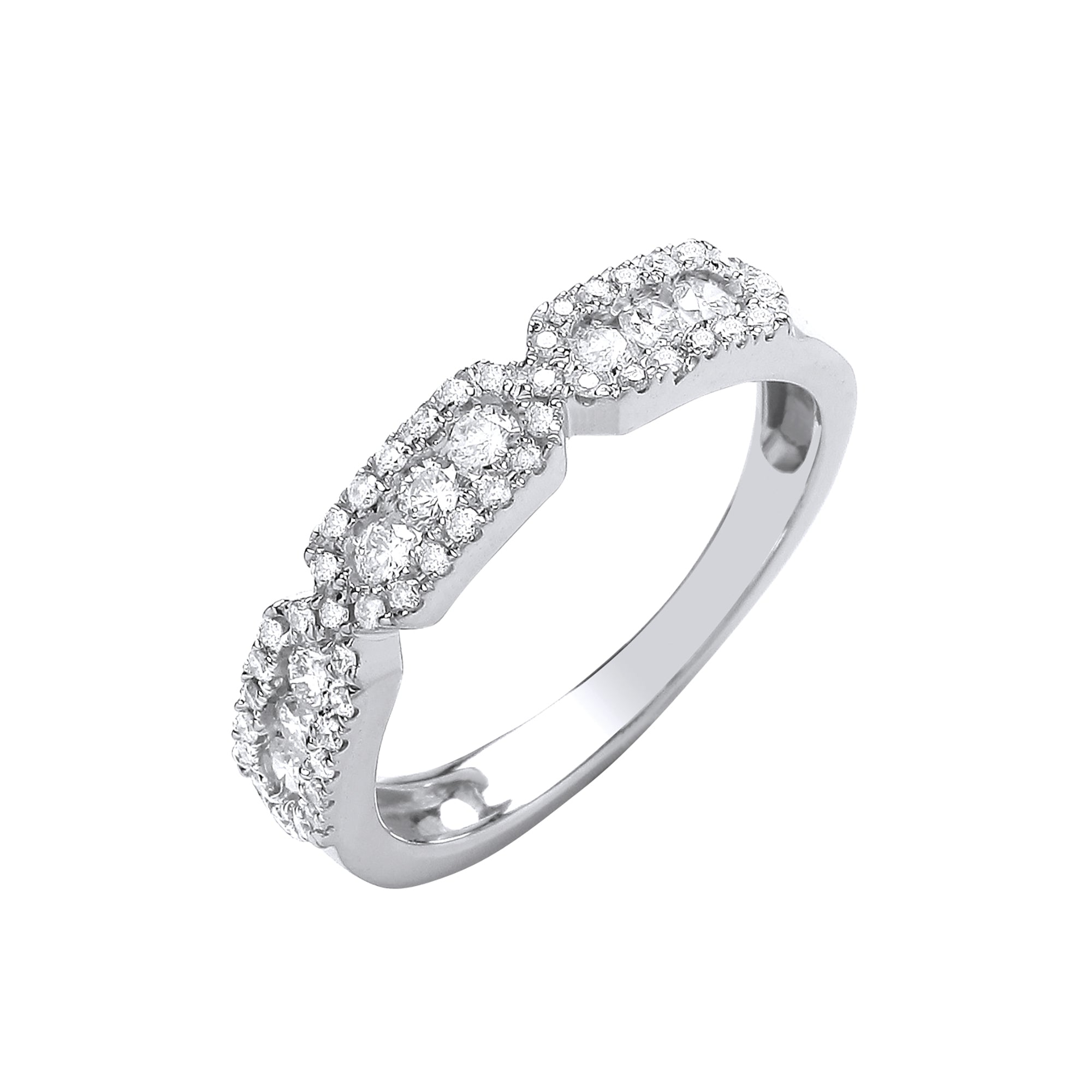 9ct White Gold 0.50ct Diamond Eternity Ring