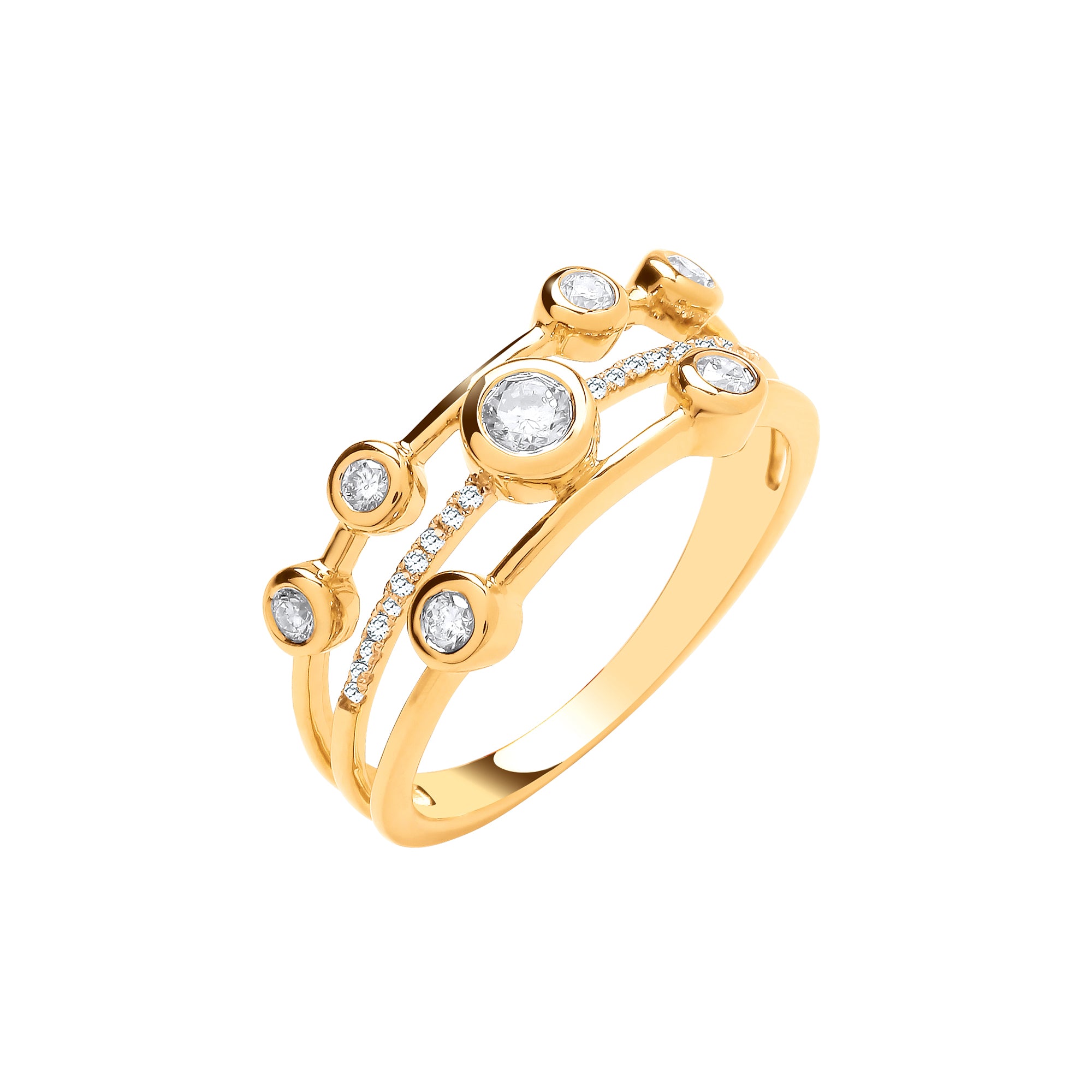 9ct Yellow gold 0.33ct Diamond Dress Ring