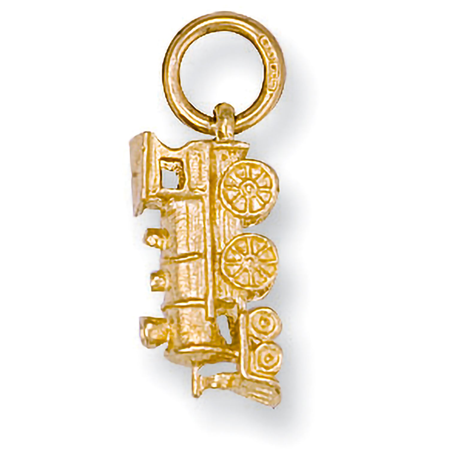9ct Yellow Gold Train Pendant