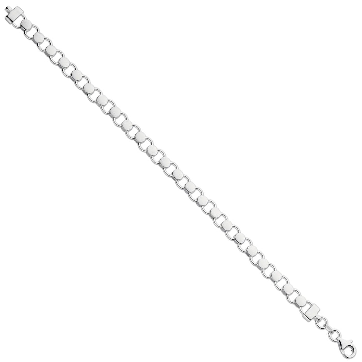 925 Sterling Silver Fancy Bracelet 7"