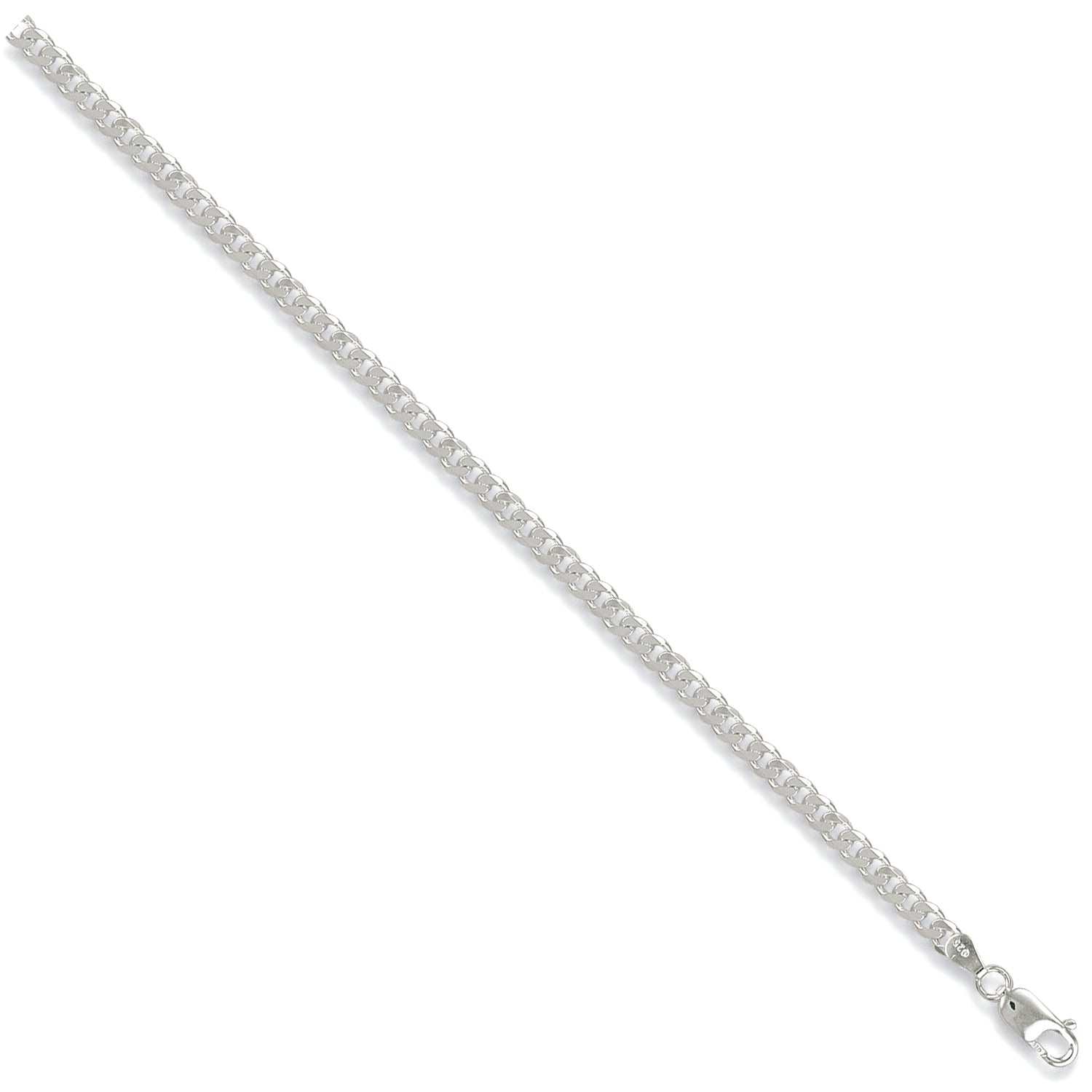 925 Sterling Silver Curb 4.4mm Chain / Bracelet