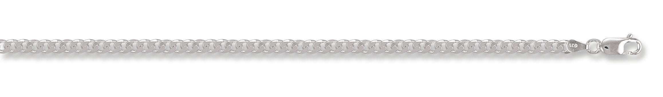 925 Sterling Silver Curb 4.4mm Chain / Bracelet