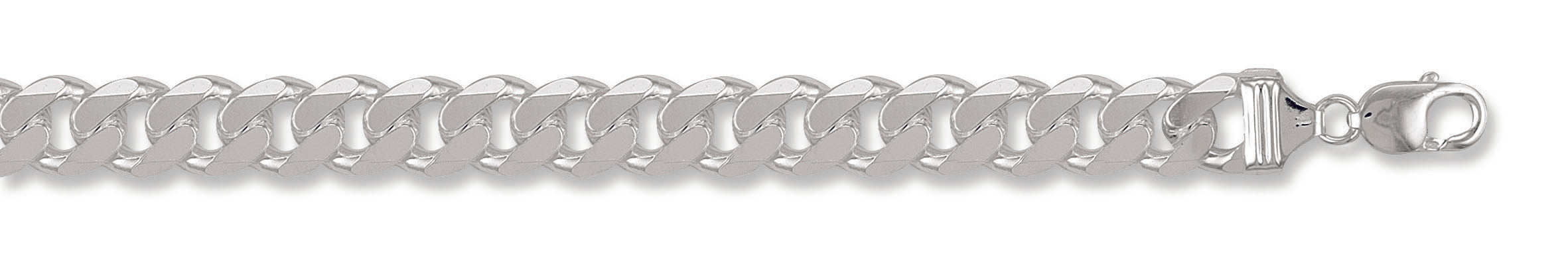 925 Sterling Silver Curb 13mm Chain / Bracelet