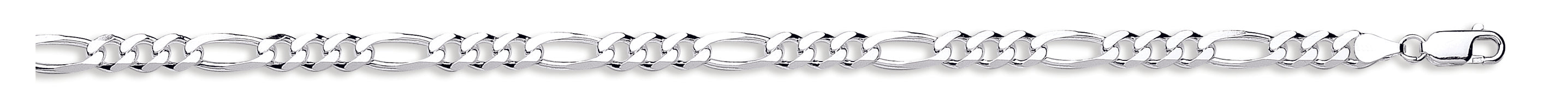 925 Sterling Silver Figaro 6mm Chain / Bracelet