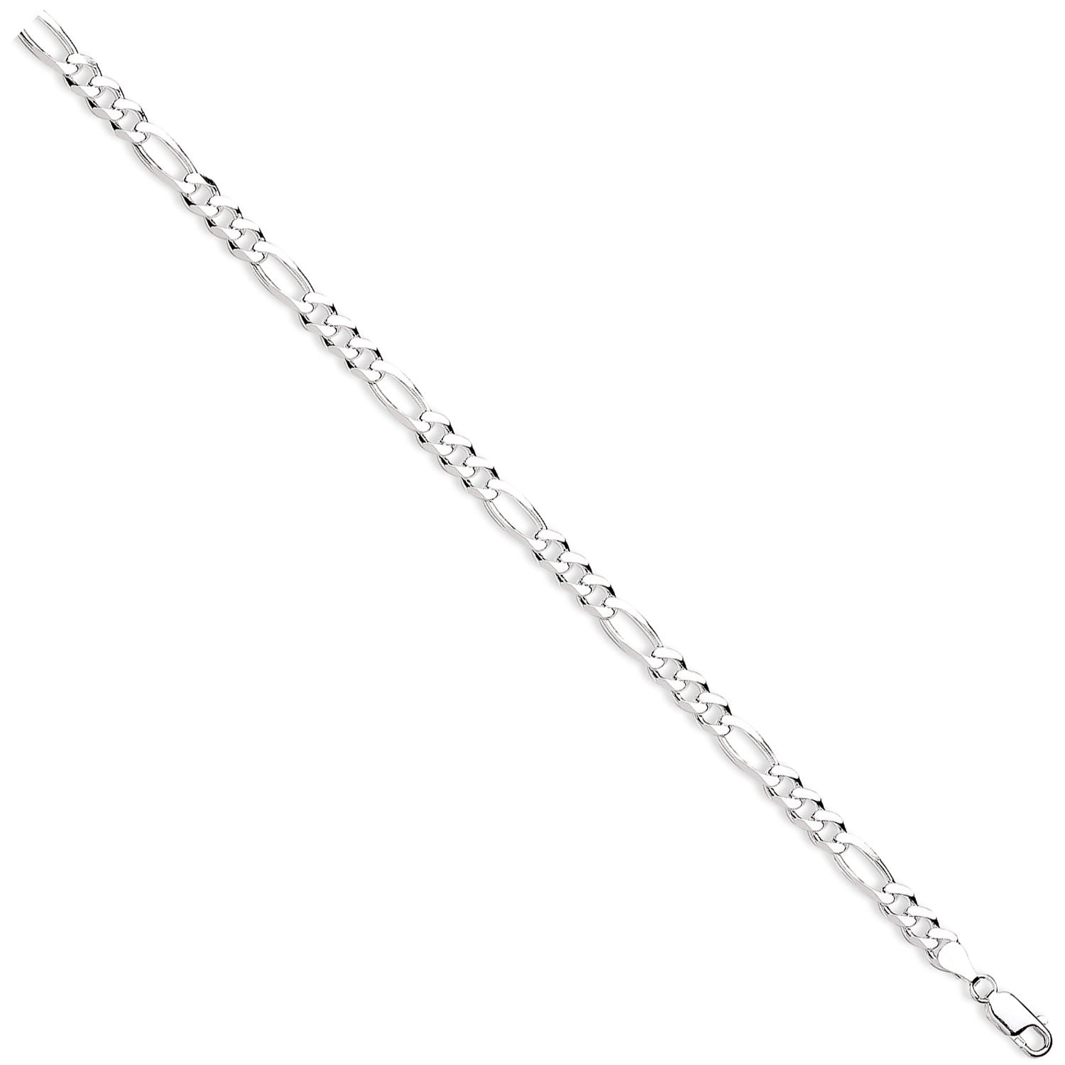 925 Sterling Silver Figaro 6mm Chain / Bracelet