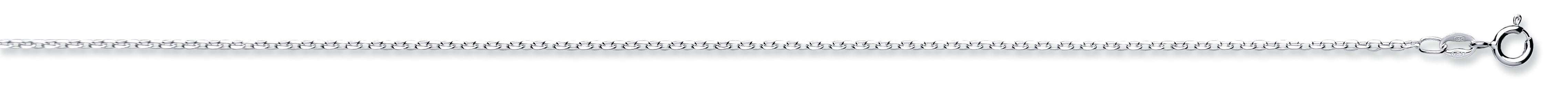 925 Sterling Silver 1.8mm Diamond Cut Belcher Chain