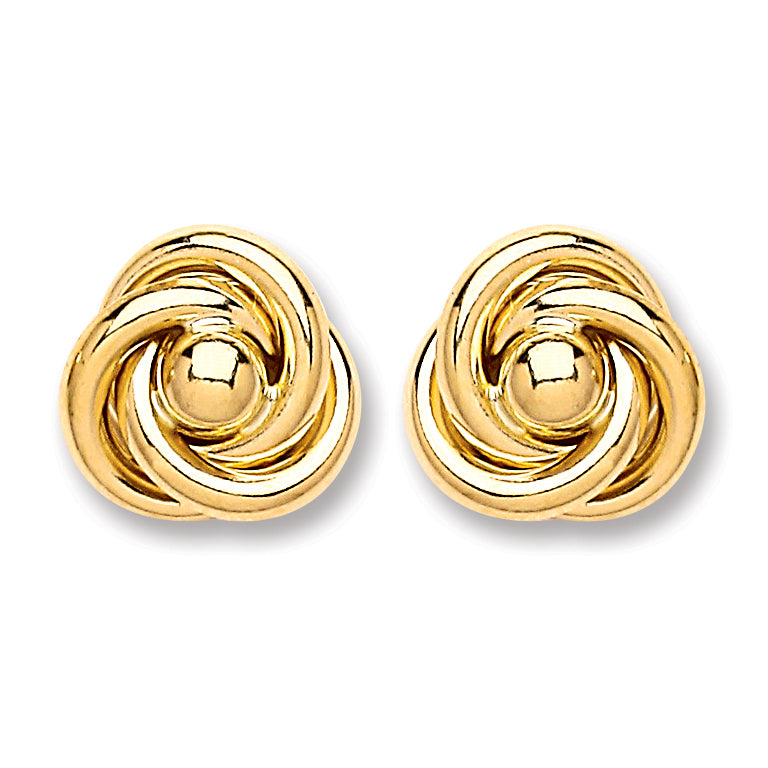 9ct Gold Medium Knot Studs