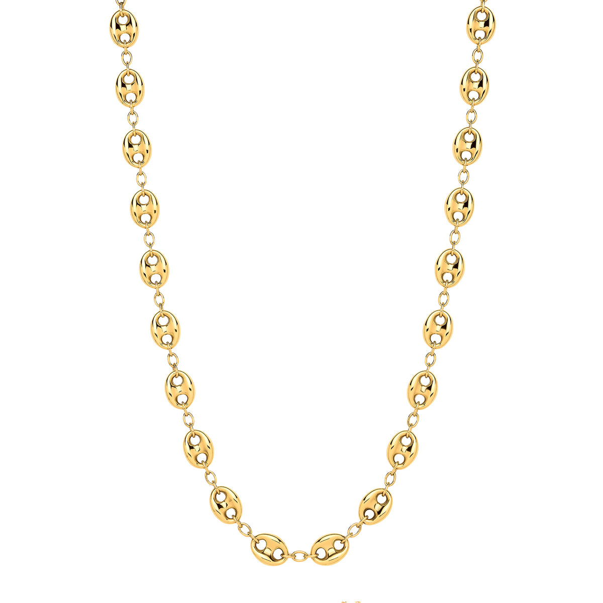 9ct Yellow Gold Coffee Bean Link Necklace/Bracelet