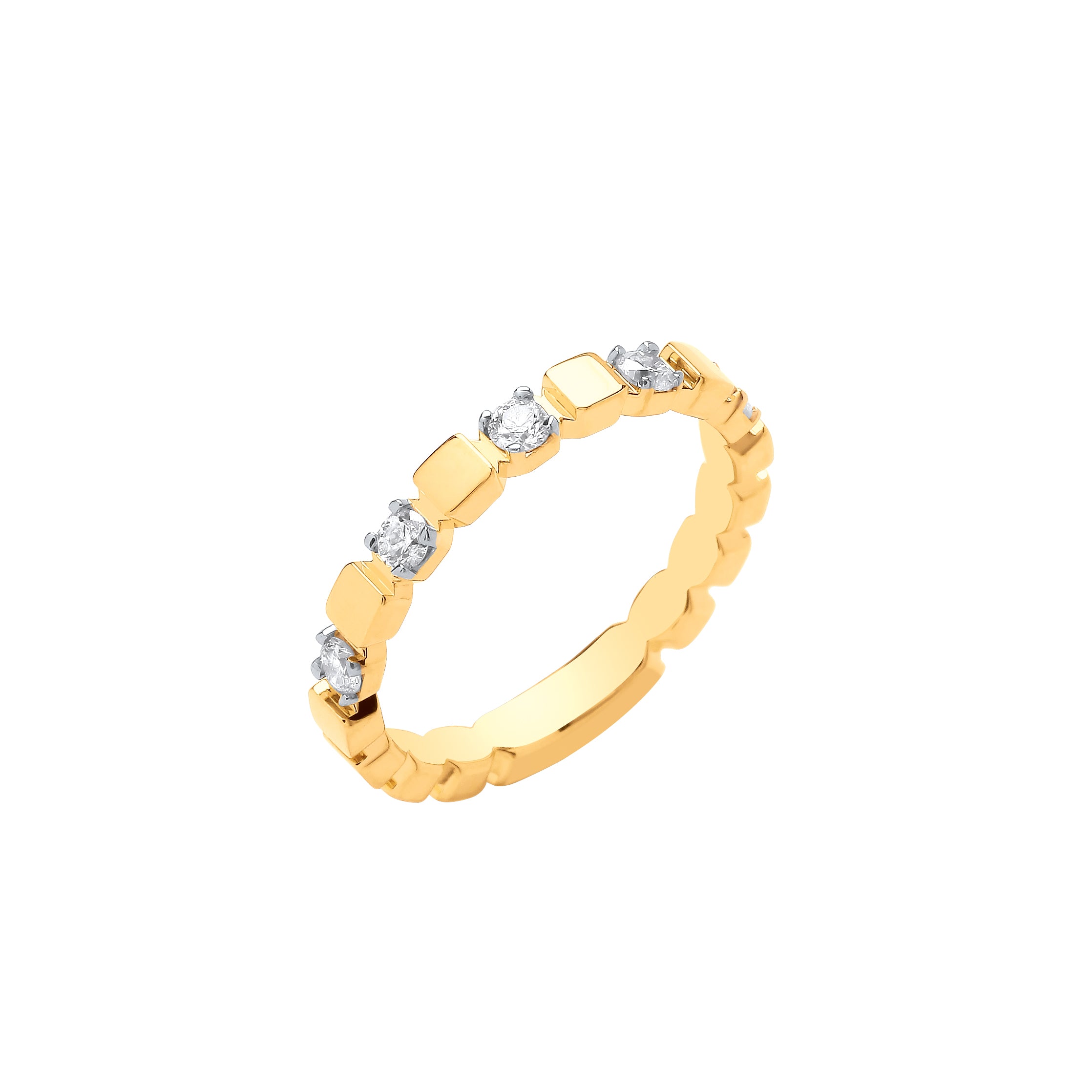 9ct Yellow Gold 0.25ct Diamond Ring