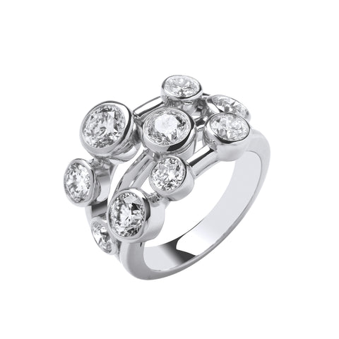 18ct White Gold 3.00ctw GH-SI Diamond Dress Ring