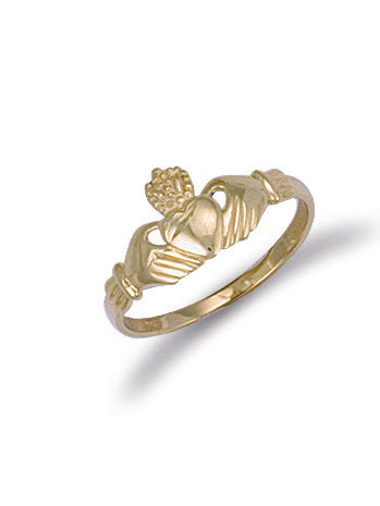 9ct Yellow Gold Baby Claddagh Ring