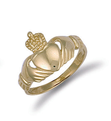9ct Yellow Gold Claddagh Ring