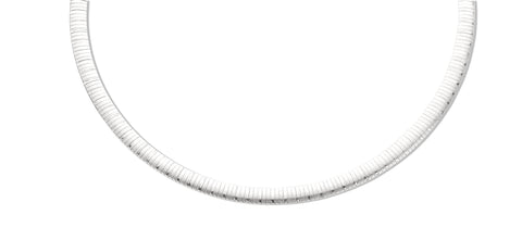 925 Sterling Silver Diamond Cut Collarette Necklace / Bracelet