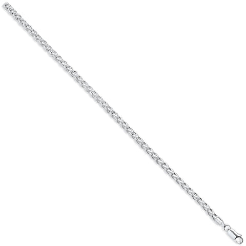 925 Sterling Silver 4.2mm Hollow Spiga Chain