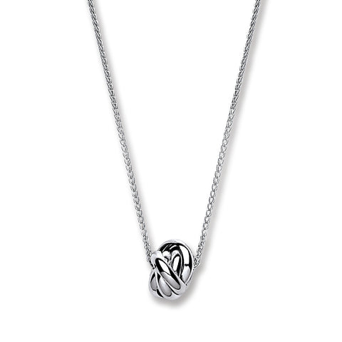 925 Sterling Silver Chain with Knot Pendant