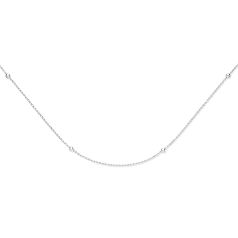 925 Sterling Silver Rope with Balls Chain