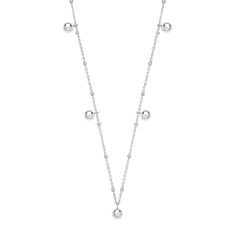 925 Sterling Silver Ball Necklace