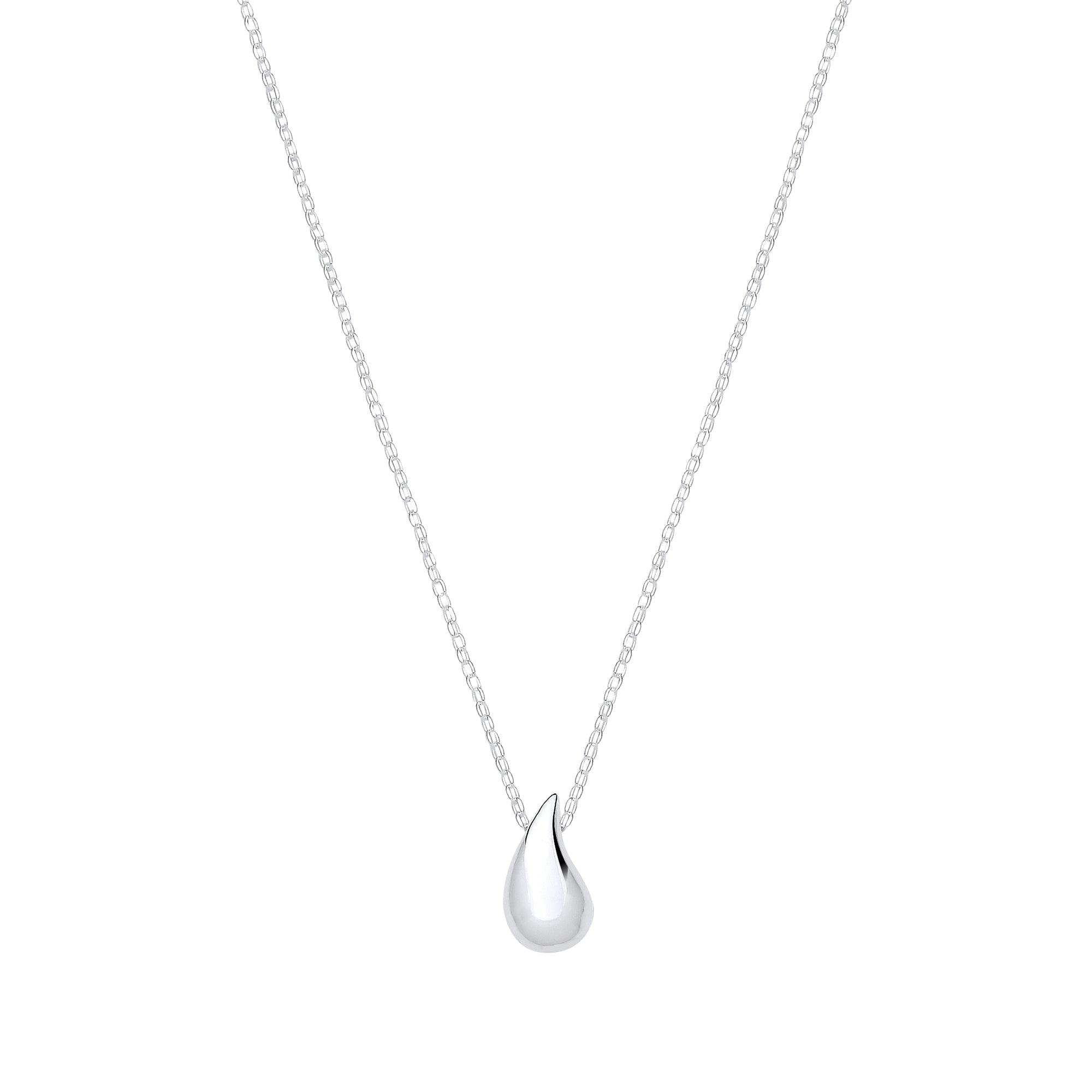 925 Sterling Silver Tear Drop Necklace