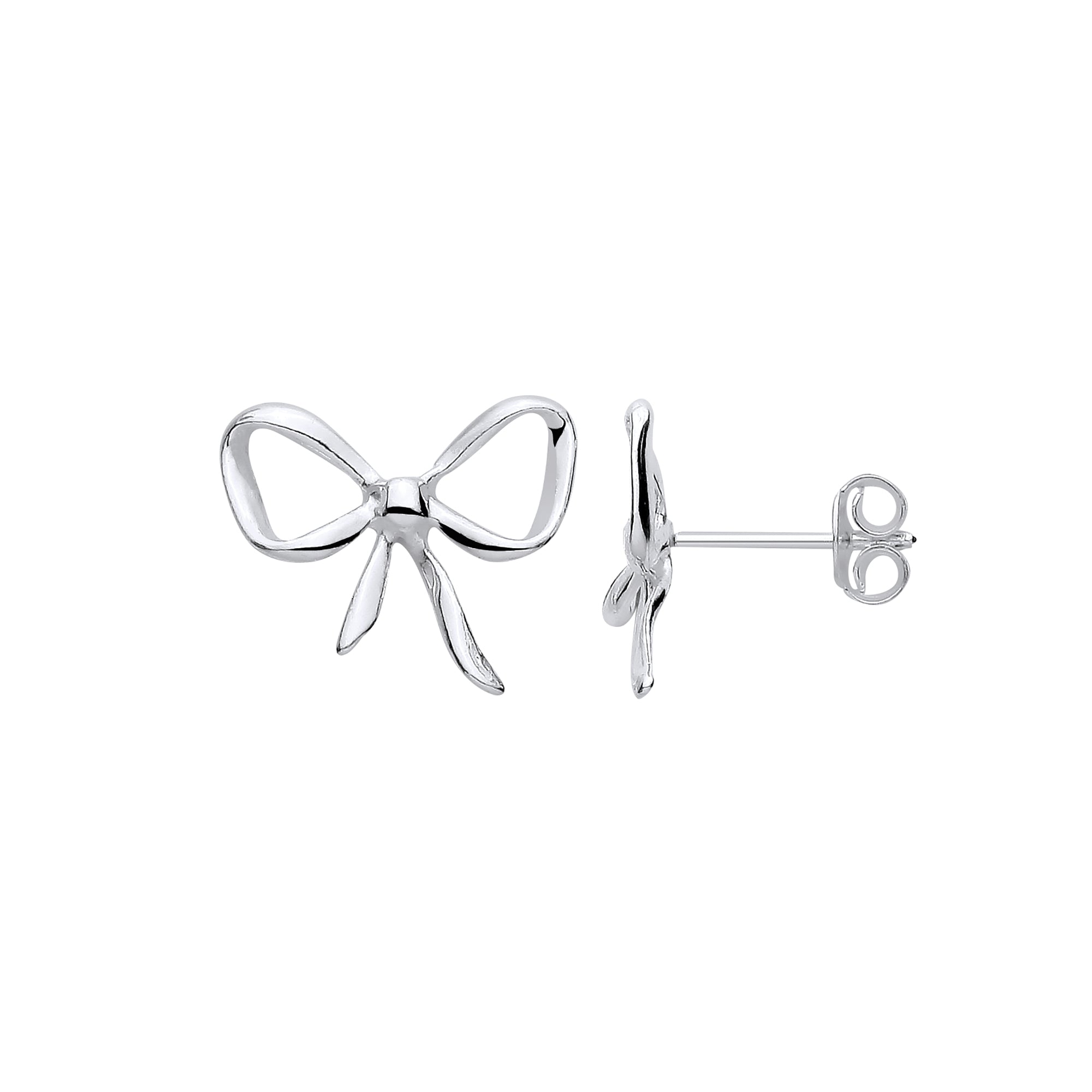 925 Sterling Silver Bow Studs