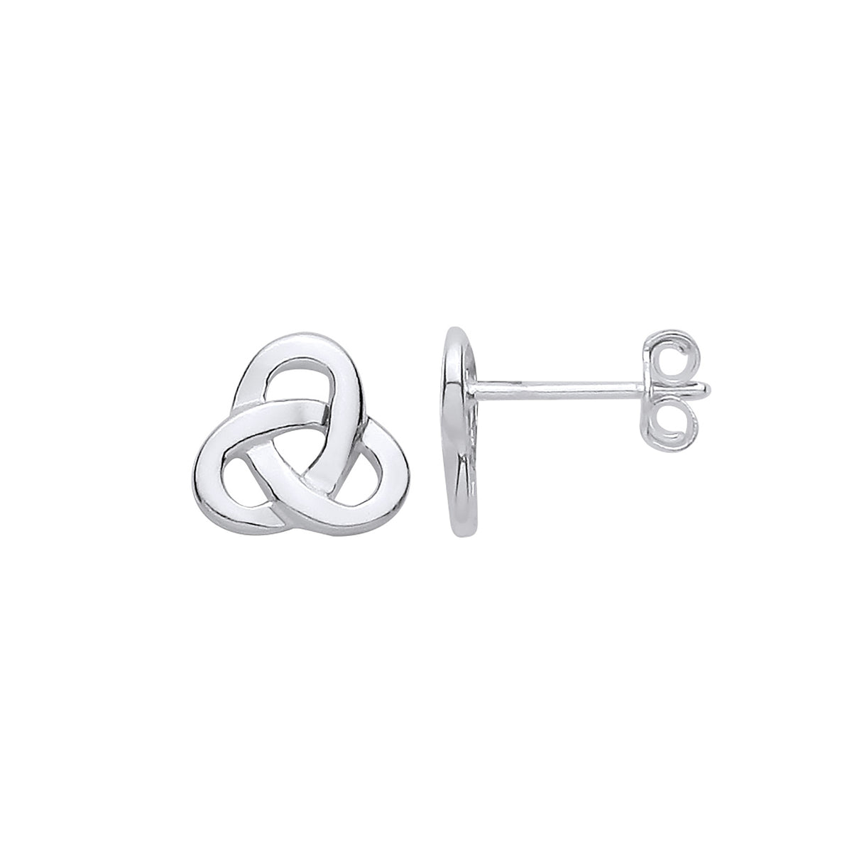 925 Sterling Silver Celtic Knot Stud Earrings