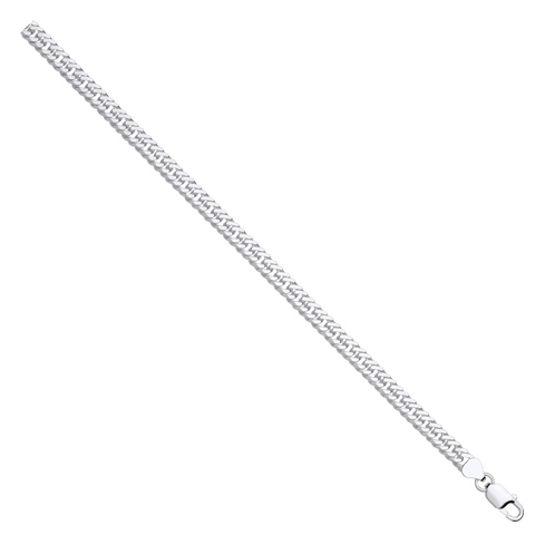 925 Sterling Silver Double Curb 6.6mm Chain