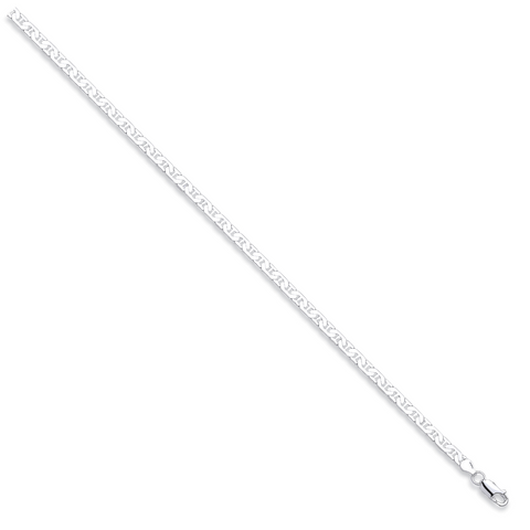 925 Sterling Silver 4.2mm Flat Anchor Chain / Bracelet