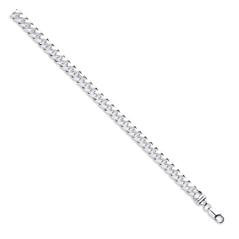 925 Sterling Silver 8.4mm Dome Cuban Link Chain / Gents Bracelet