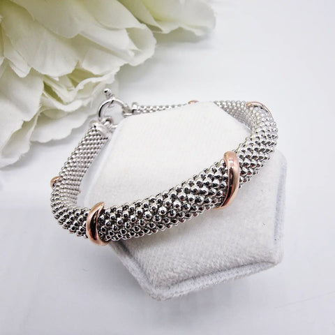 925 Sterling Silver Mesh Ladies Bracelet