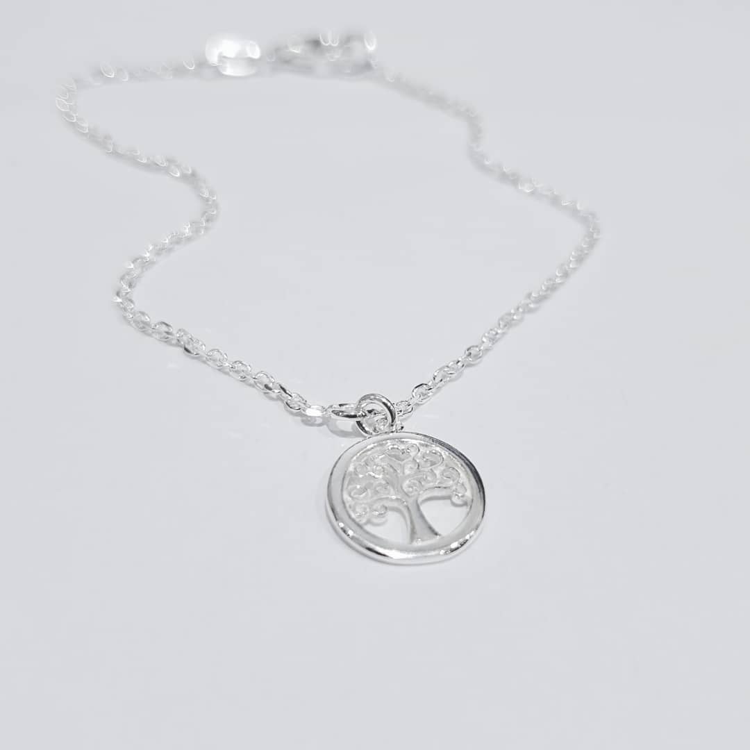 925 Sterling Silver Tree of Life Bracelet / Chain