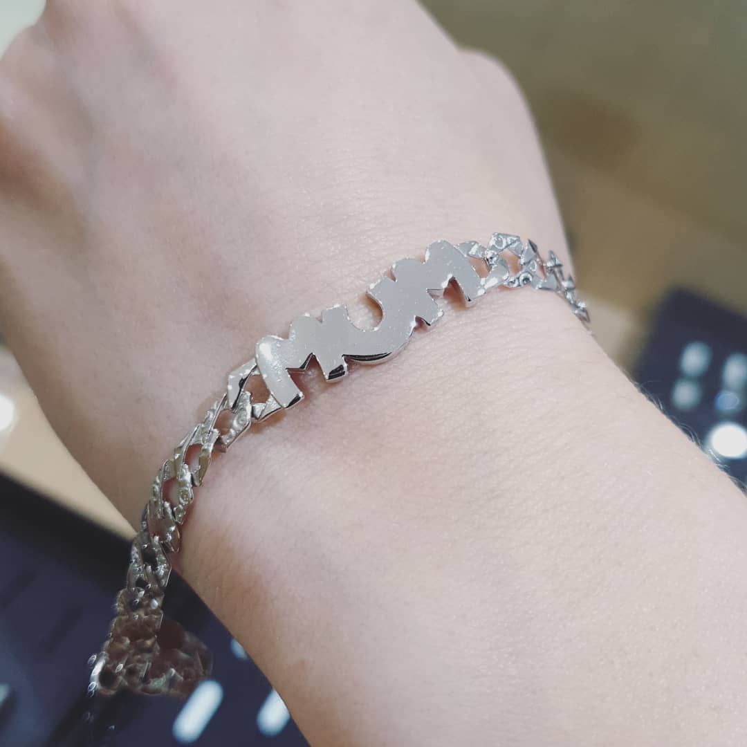925 Sterling Silver Mum Bracelet