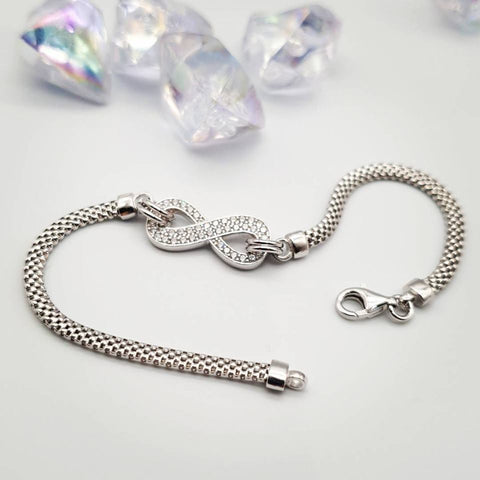 925 Sterling Silver Infinity Necklace / Bracelet